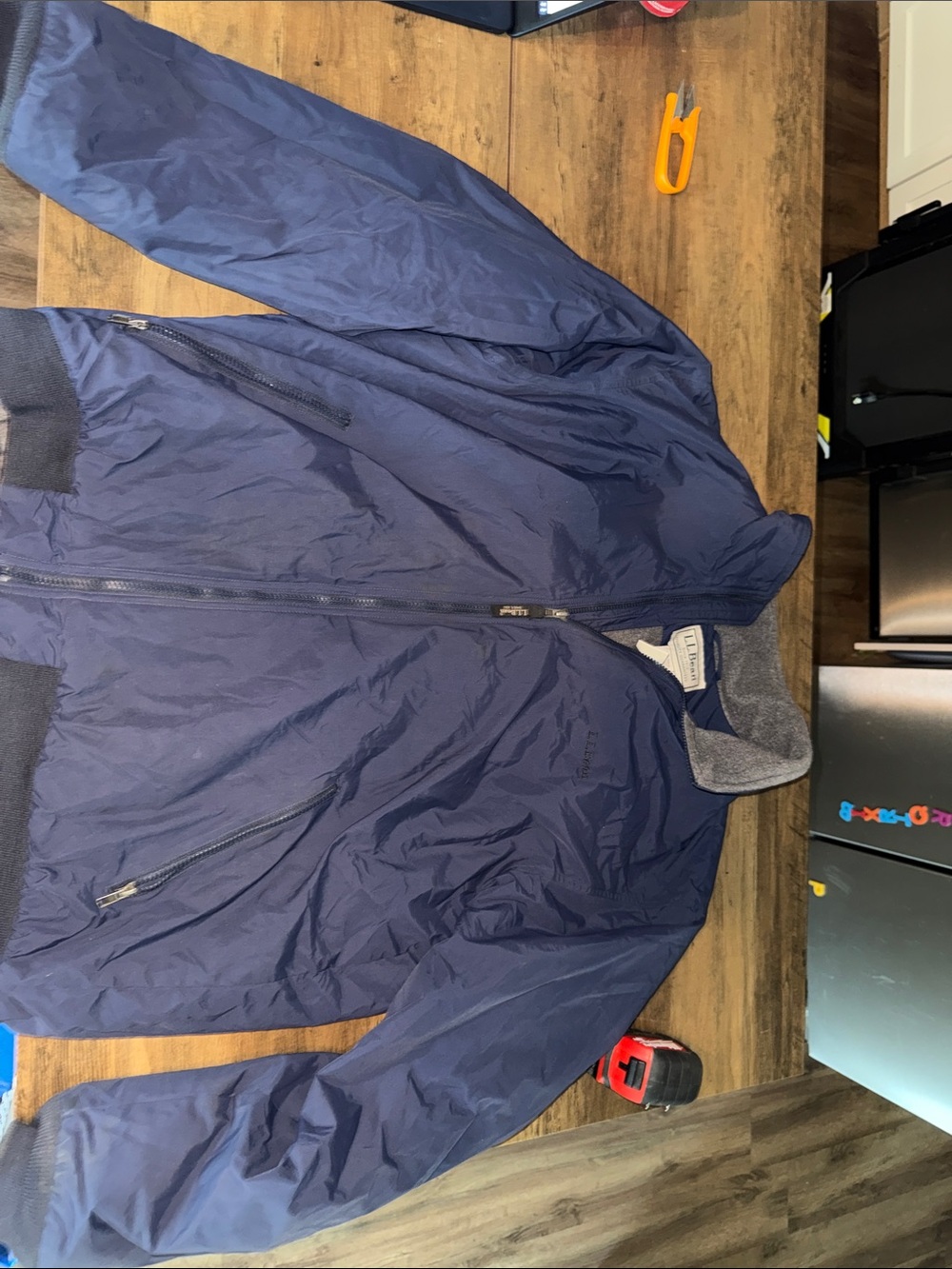 L.L. Bean Navy Blue Lightweight Bomber Jacket